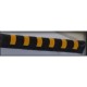 Rubber profile to protect the corners of columns with yellow reflectors – integrated and reliable protection